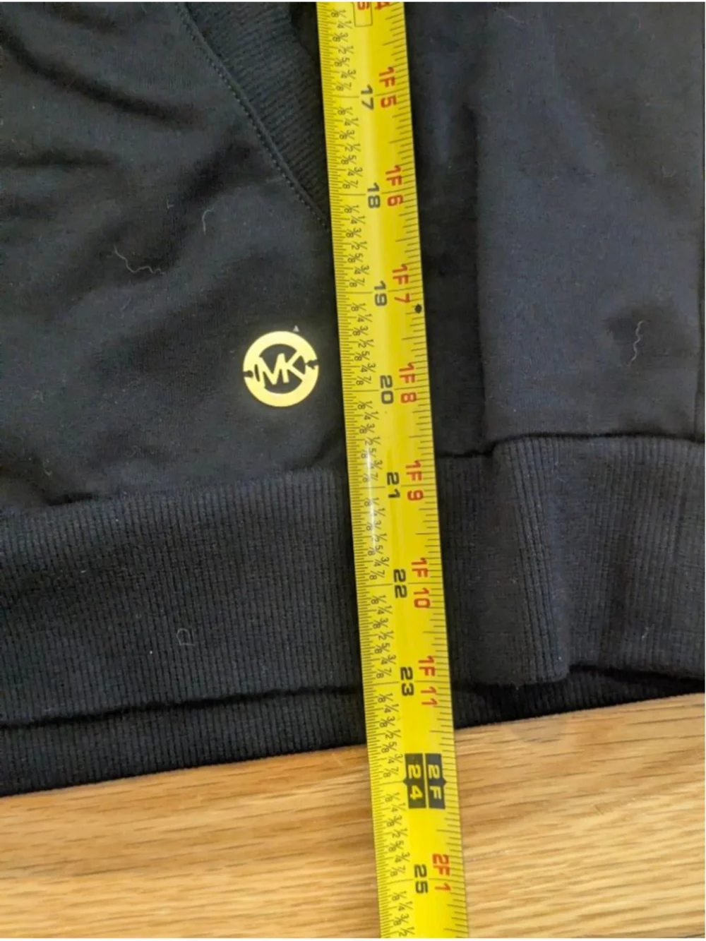 Michael Kors Black Hoodie Large Gold Accents